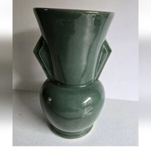 Beauceware Beauce Green Vase Pottery Canada Vintage